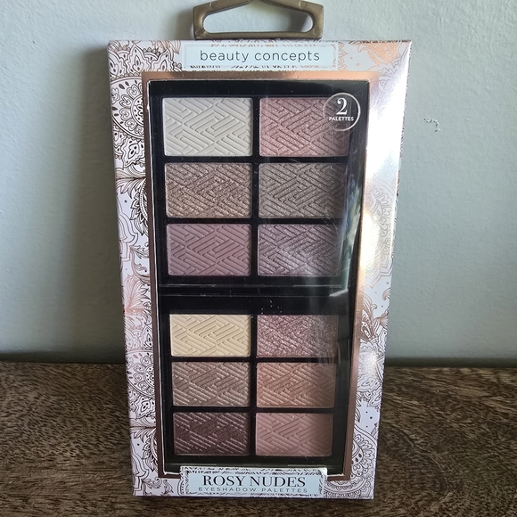 2 Palettes Beauty Concepts Rosy Nudes Eyeshadow - Picture 1 of 1